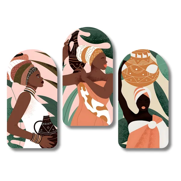 Contemporary_African_Woman_Triptych_Panel_Wall_Art