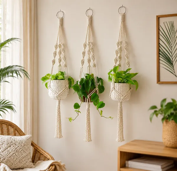 Cotton_Boho_Macramé_Hanging_Plant_Holder