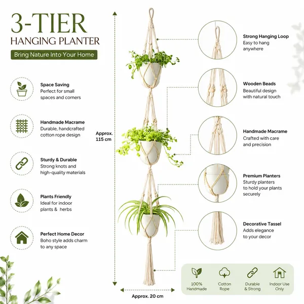 Cotton_Macrame_Three_Tier_Hanging_Plant_Holder
