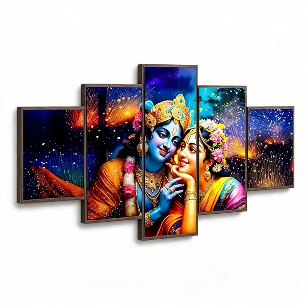 Multicolor_Wooden_Devotional_Radha_Krishna_Celestial_Six_Panel_Wall_Art