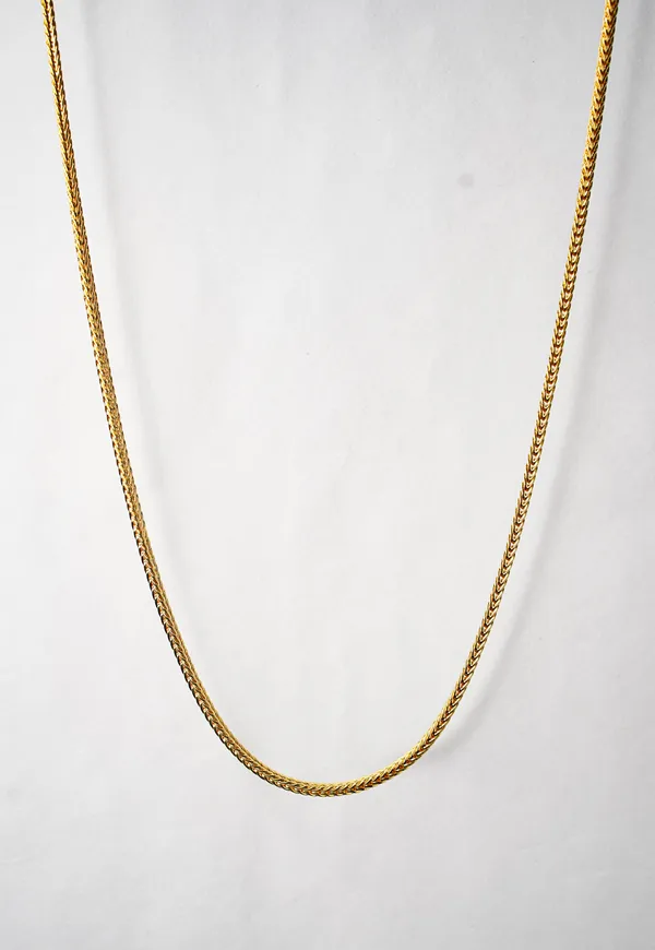 Premium_Gold_Plated__Woven_Chain_Necklace_For_Women