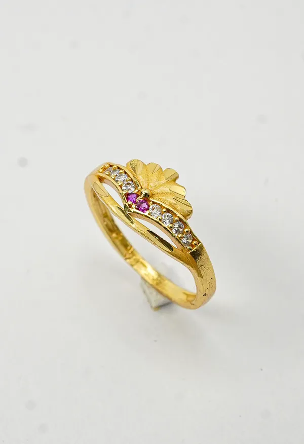 Premium_Gold_Plated__Floral_Design_Ring_For_Women