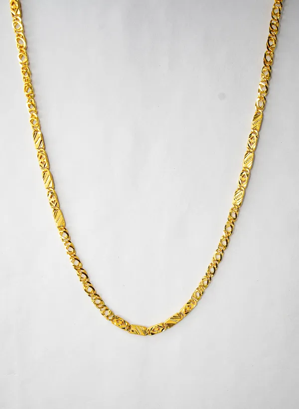 Premium_Gold_Plated__Link_Chain_Necklace_For_Women