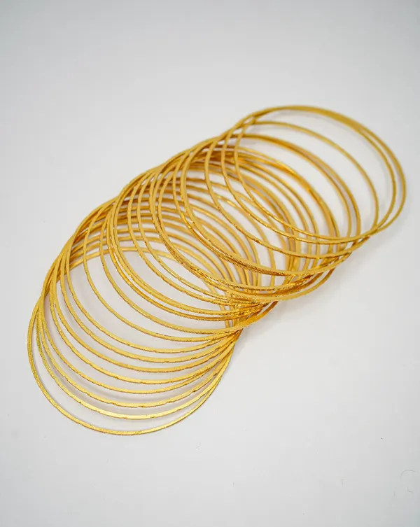 Premium_Gold_Plated__Textured_Bangle_Set_For_Women