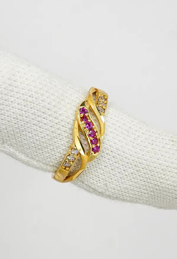Premium_Gold_Plated__Stone_Embellished_Ring_For_Women