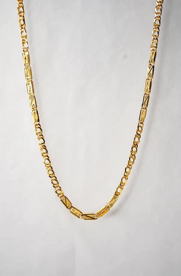 Premium_Gold_Plated__Link_Chain_Necklace_For_Women