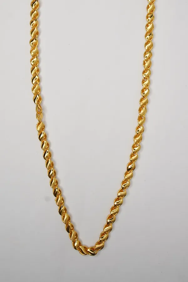 Premium_Gold_Plated__Braided_Chain_Necklace_For_Women