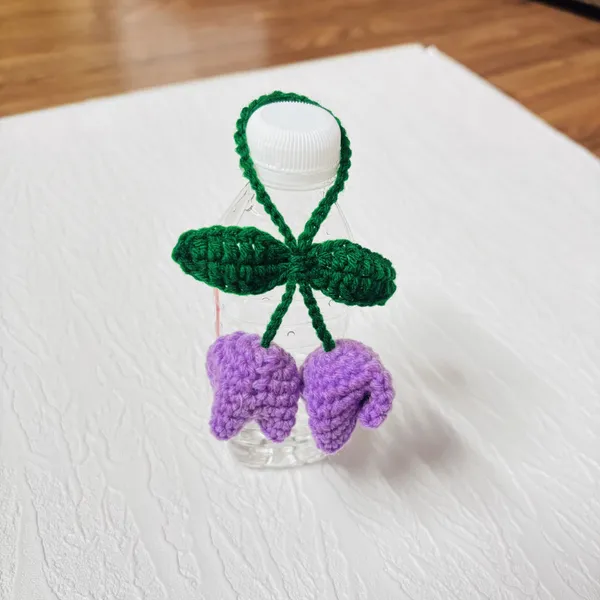Purple_Crochet_Floral_Bag_Charm_for_Women