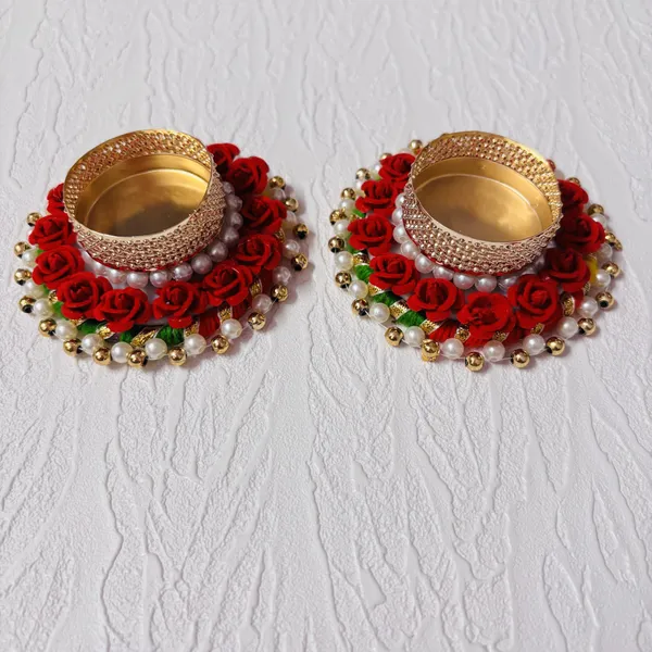 Metal_Festive_Floral_Pair_Diyas