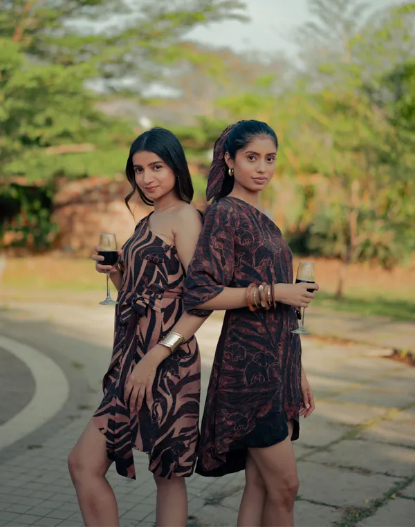 Safari_Dark_One_Shoulder_Wrap_Dress