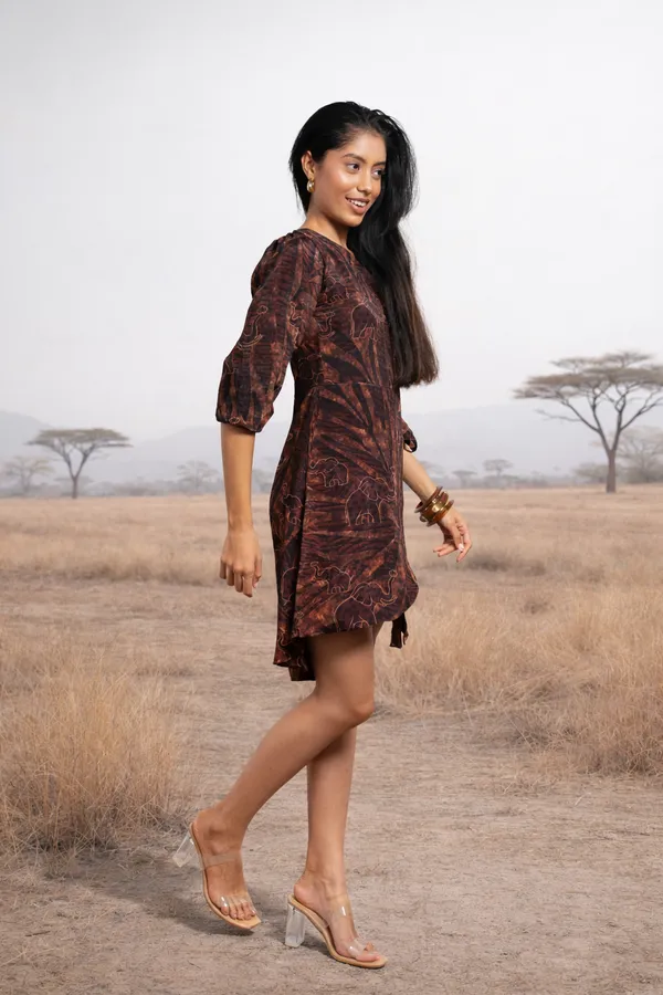 Safari_Dark_One_Shoulder_Wrap_Dress