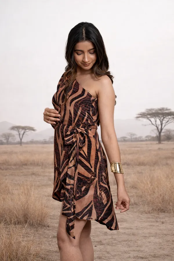 Safari_Light_One_Shoulder_Wrap_Dress