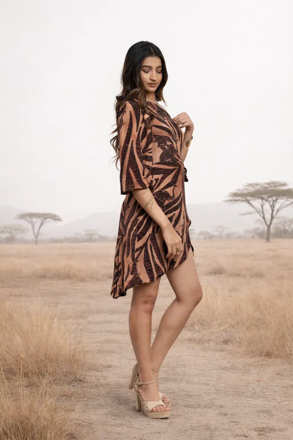 Safari_Light_One_Shoulder_Wrap_Dress