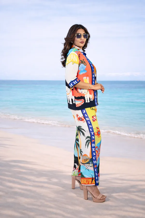 Beach_Club_Co-Ord_Set_For_Women_Top_Shirt_Pant_Vacation_Outfit