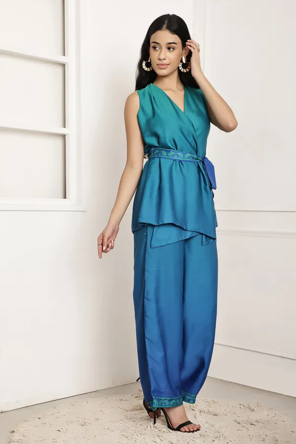 Azure_Escape_Ombre_Wrap_Top_Pant_Set