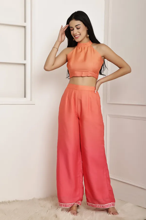 Coral_Aura_Ombre_Halter_Top_Pant_Set