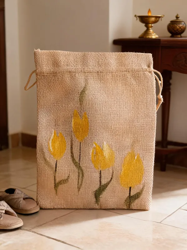 Beige_Jute_Pouch_Bag_Women