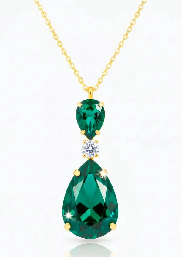 Green_Metal_Necklace_Women