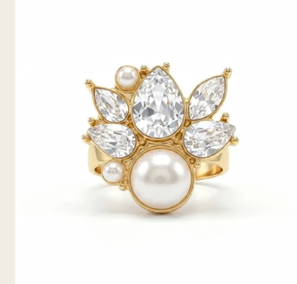 White_Metal_Ring_Women