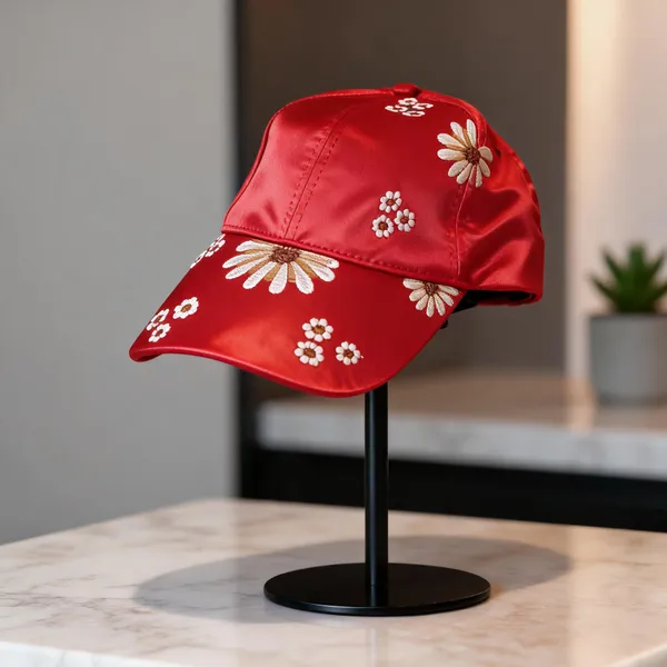 Red_Satin_Cap_Women