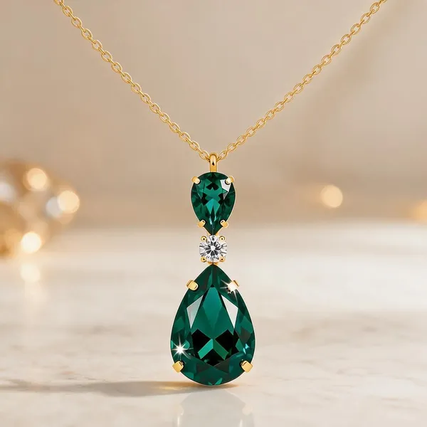 Green_Metal_Necklace_Women