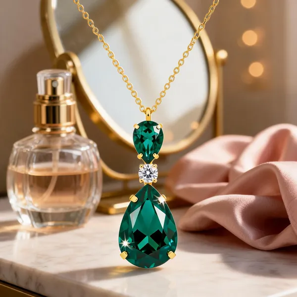 Green_Metal_Necklace_Women