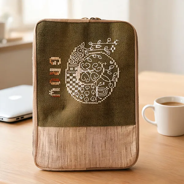 Beige_Green_Jute_Ipad_Cover_Tablet_Users