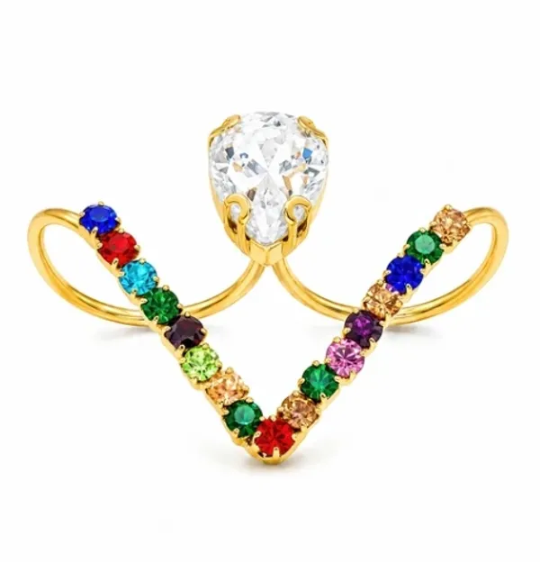 Multicolor_Metal_Ring_Women