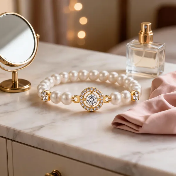 White_Metal_Bracelet_Women