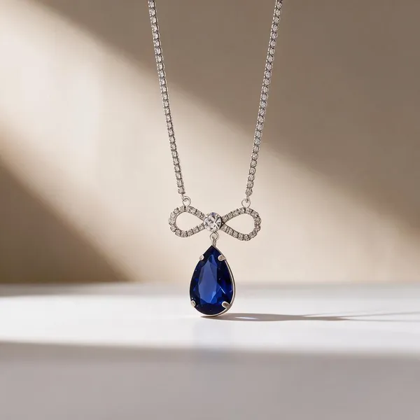 Blue_Metal_Necklace_Women