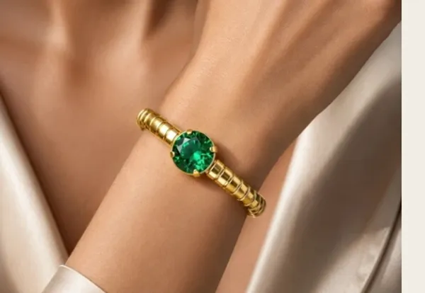Green_Metal_Bracelet_Women