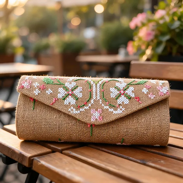 Brown_Jute_Clutch_Bag_Women