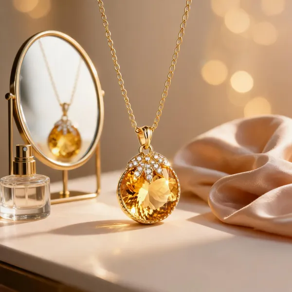 Yellow_Metal_Necklace_Women