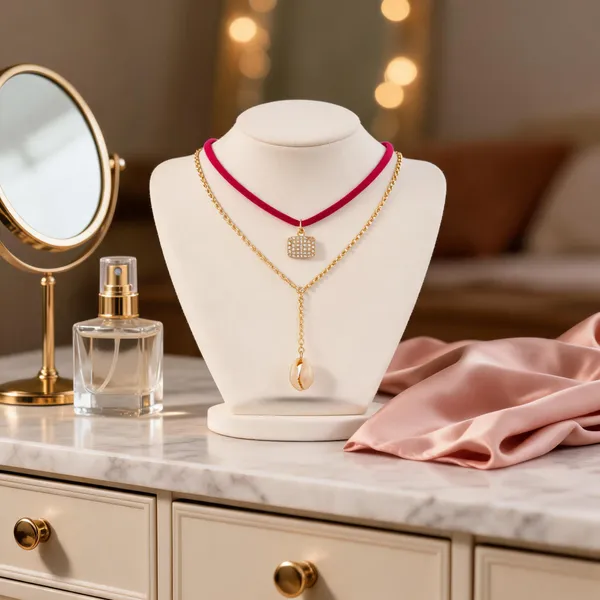 Pink_Gold_Metal_Necklace_Women