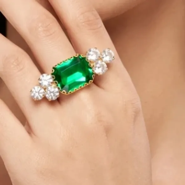 Green_Metal_Ring_Women