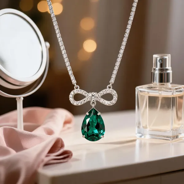 Green_Metal_Necklace_Women