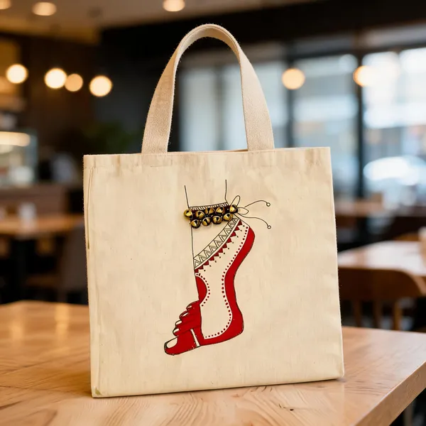 Red_Cotton_Jute_Tote_Bag_-_Handpainted_Women