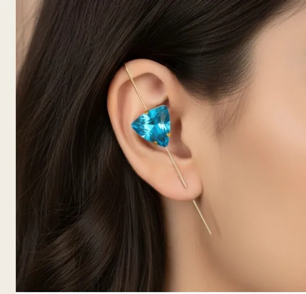Blue_Metal_Earring_Women