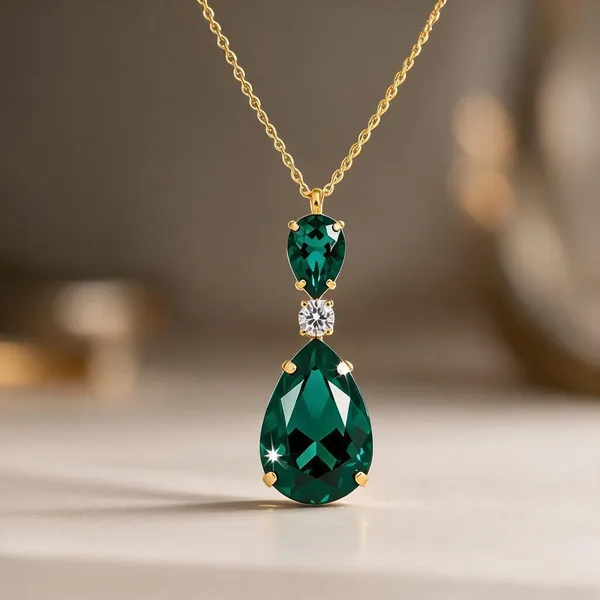 Green_Metal_Necklace_Women