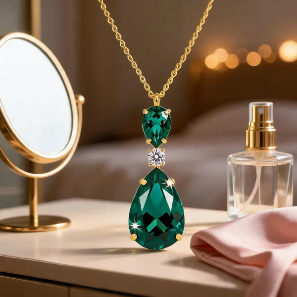 Green_Metal_Necklace_Women
