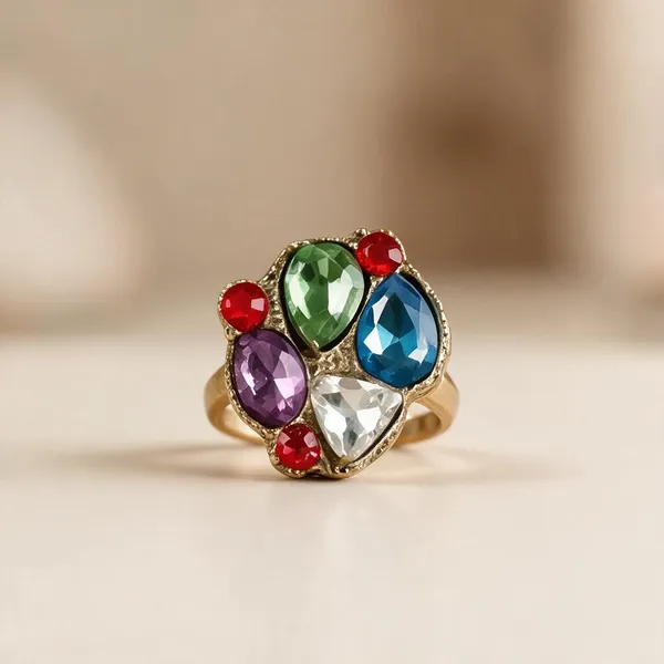 Multicolor_Metal_Ring_Women