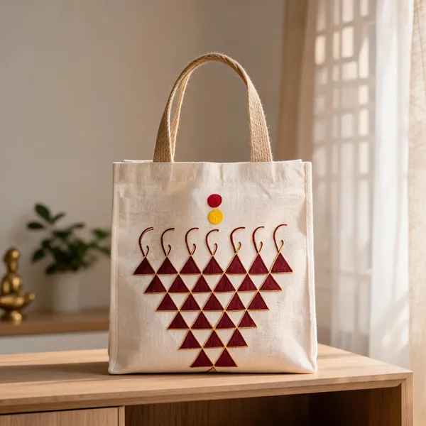 Red_Cotton_Jute_Tote_Bag_-_Handpainted_Women