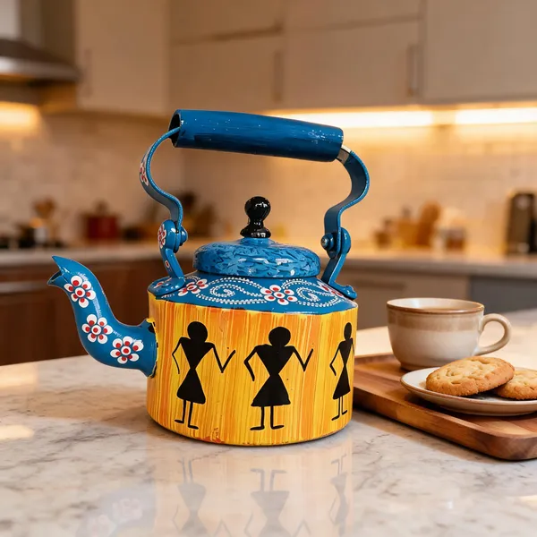 Yellow_Metal_Kettle_Household_Use