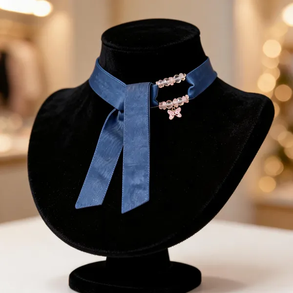 Blue_Satin_Necklace_Women