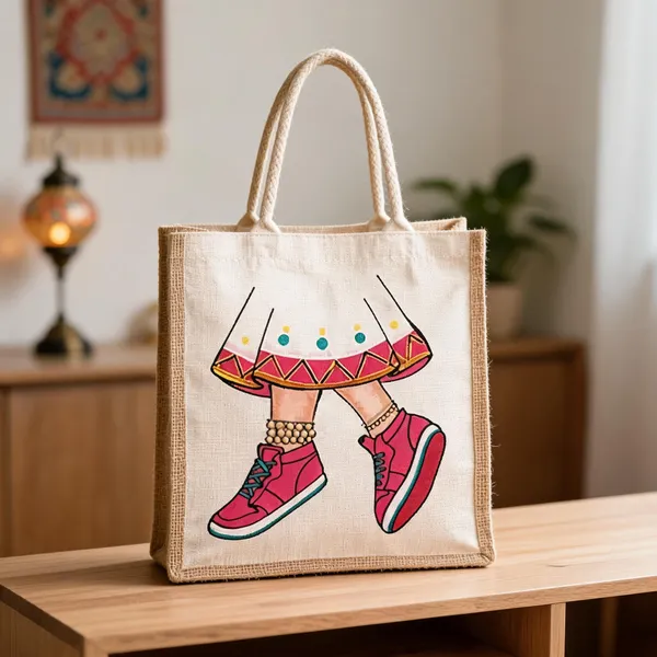 Pink_Cotton_Jute_Tote_Bag_-_Handpainted_Women