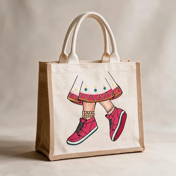 Pink_Cotton_Jute_Tote_Bag_-_Handpainted_Women