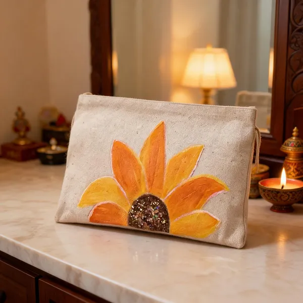 Yellow_Cotton_Jute_Pouch_Bag_-_Handpainted_Women