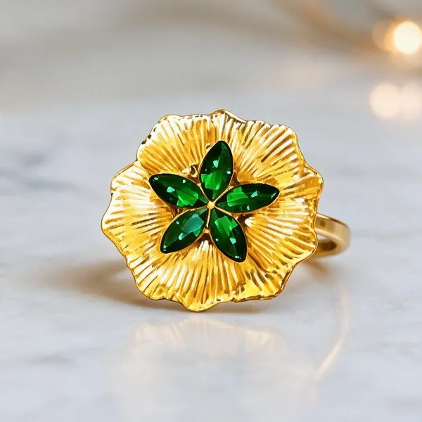 Yellow_Metal_Ring_Women
