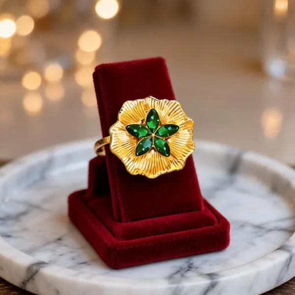 Yellow_Metal_Ring_Women