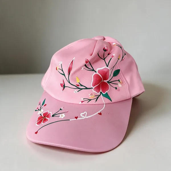 Pink_Satin_Cap_Women